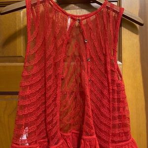 Free people open back top